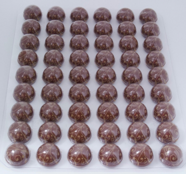 Printed chocolate shells christmas milk at sweetART -01